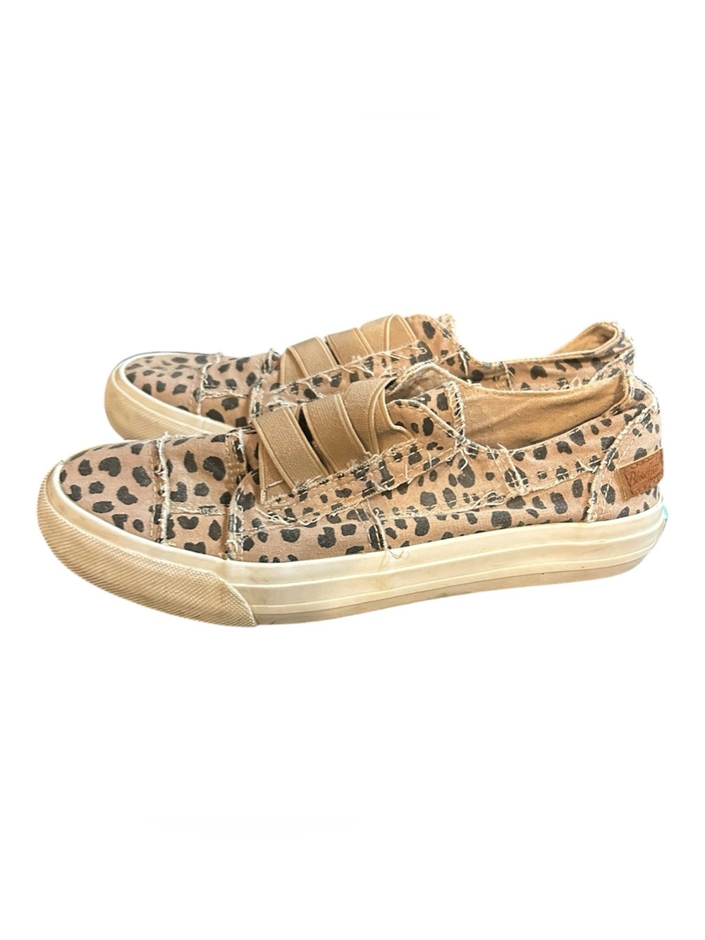 Blowfish Leopard Print Slip-On Flats - Tan